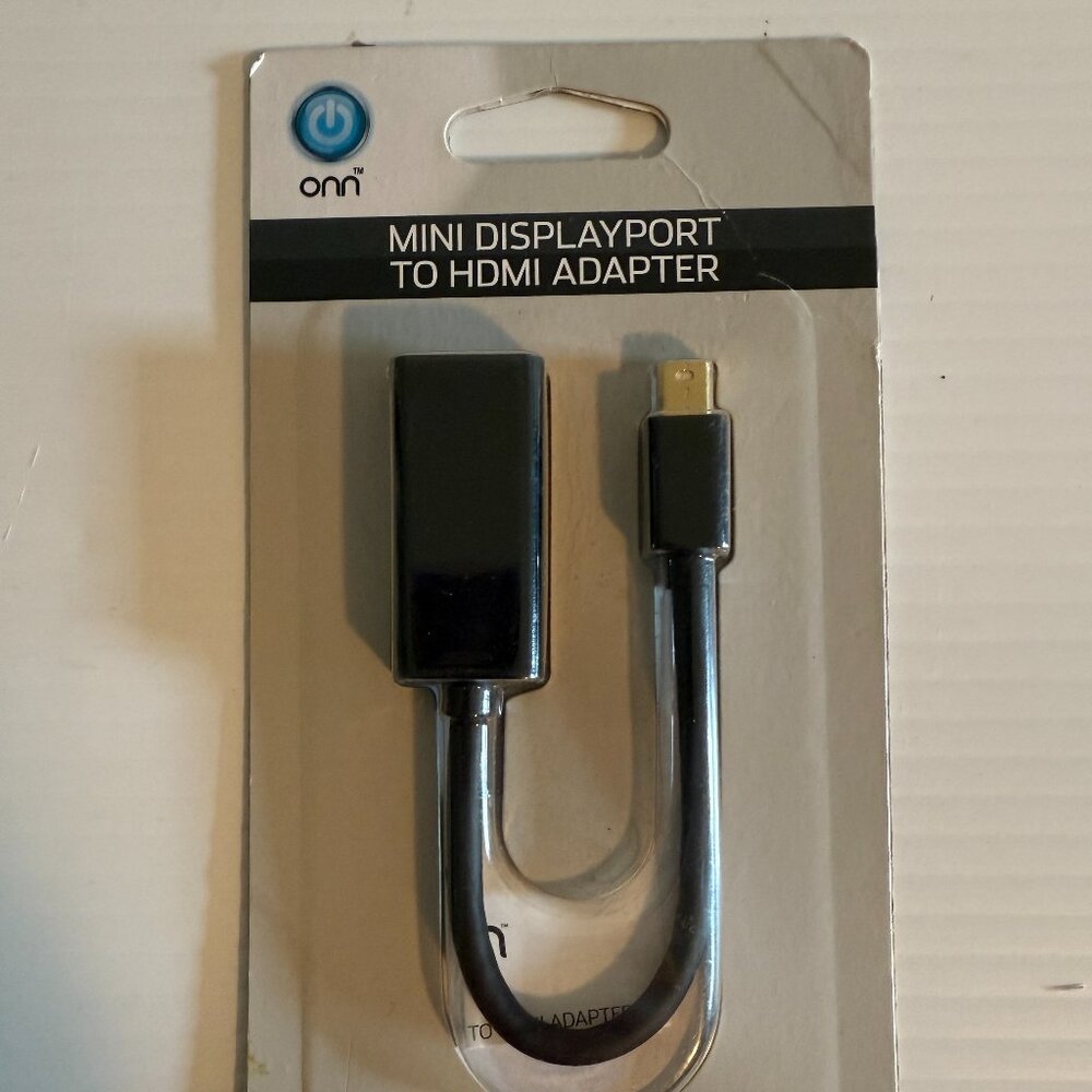 ONN Mini DisplayPort to HDMI Adapter   Connects Mini DisplayPort Devices to a TV